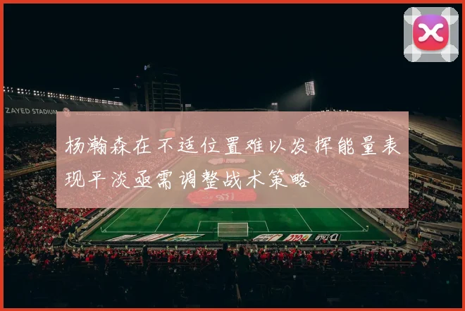 杨瀚森在不适位置难以发挥能量表现平淡亟需调整战术策略