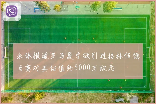 米体报道罗马夏季欲引进格林伍德马赛对其估值约5000万欧元